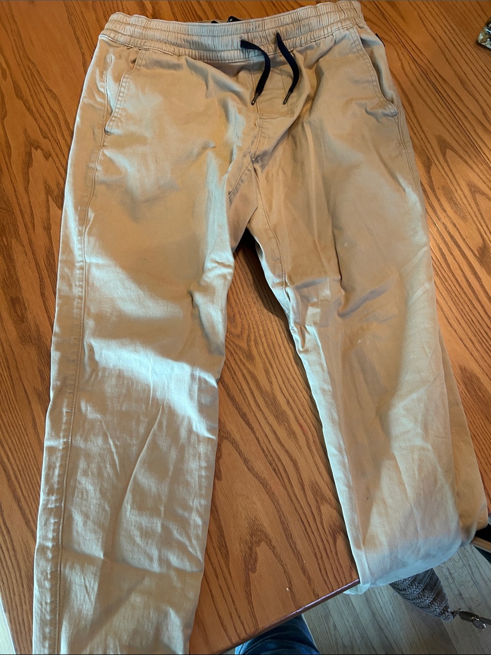 Hollister Beige Drawstring Chino Pants
